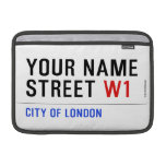 Your Name Street  MacBook Air Sleeves (landscape)