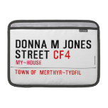 Donna M Jones STREET  MacBook Air Sleeves (landscape)