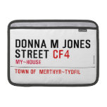 Donna M Jones STREET  MacBook Air Sleeves (landscape)