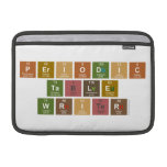 Periodic
 Table
 Writer  MacBook Air Sleeves (landscape)