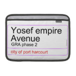 Yosef empire  Avenue   MacBook Air Sleeves (landscape)