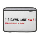 115 DAWS LANE  MacBook Air Sleeves (landscape)