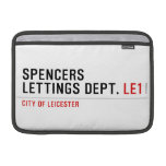 Spencers Lettings Dept.  MacBook Air Sleeves (landscape)