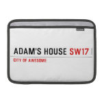 Adam's House  MacBook Air Sleeves (landscape)