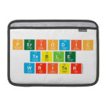 Periodic Table Writer  MacBook Air Sleeves (landscape)