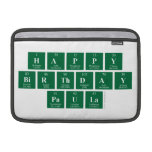 Happy
 Birthday
 Paula  MacBook Air Sleeves (landscape)