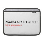 Kgauza Key Gee Street  MacBook Air Sleeves (landscape)