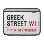 Greek Street  MacBook Air Sleeves (landscape)