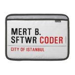 MERT B. SFTWR  MacBook Air Sleeves (landscape)