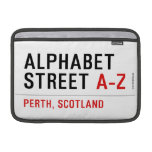 Alphabet  Street  MacBook Air Sleeves (landscape)