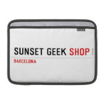 SUNSET GEEK  MacBook Air Sleeves (landscape)