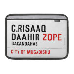C.risaaq daahir  MacBook Air Sleeves (landscape)