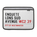 enquete  lons sud  avenue  MacBook Air Sleeves (landscape)