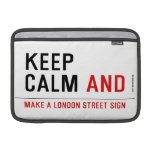 KEEP  CALM  MacBook Air Sleeves (landscape)