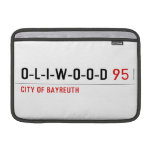 O-L-I-W-O-O-D  MacBook Air Sleeves (landscape)