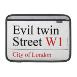 Evil twin Street  MacBook Air Sleeves (landscape)