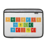 Periodic
 Table
 Writer  MacBook Air Sleeves (landscape)