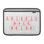 Periodic
 Table
 Writer  MacBook Air Sleeves (landscape)