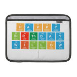 Happy
 birthday
 Willow
   MacBook Air Sleeves (landscape)