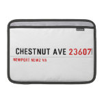  Chestnut Ave  MacBook Air Sleeves (landscape)