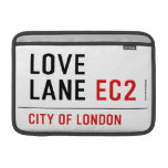 Love lane  MacBook Air Sleeves (landscape)