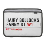hairy bollocks fanny st  MacBook Air Sleeves (landscape)