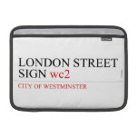 LONDON STREET SIGN  MacBook Air Sleeves (landscape)