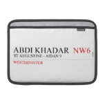 abdi khadar   MacBook Air Sleeves (landscape)