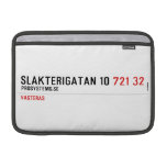 Slakterigatan 10  MacBook Air Sleeves (landscape)