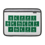 Happy
 Birthday
 Joseph  MacBook Air Sleeves (landscape)