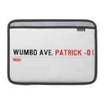 WUMBO AVE.  MacBook Air Sleeves (landscape)