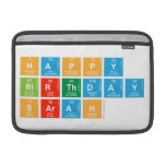 Happy
 Birthday
 Sarah  MacBook Air Sleeves (landscape)