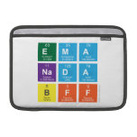 ema
 nada
 bff  MacBook Air Sleeves (landscape)
