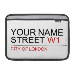 Your Name Street  MacBook Air Sleeves (landscape)