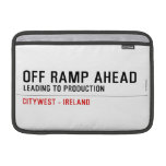 off Ramp ahead  MacBook Air Sleeves (landscape)