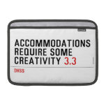 Accommodations require some creativity  MacBook Air Sleeves (landscape)