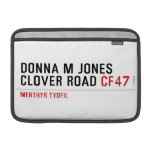 Donna M Jones Clover Road  MacBook Air Sleeves (landscape)