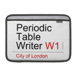 Periodic Table Writer  MacBook Air Sleeves (landscape)
