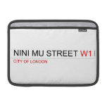 NINI MU STREET  MacBook Air Sleeves (landscape)
