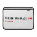 English 3rd grade  MacBook Air Sleeves (landscape)