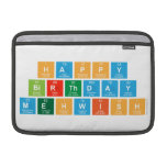 Happy
 birthday
 mehwish  MacBook Air Sleeves (landscape)