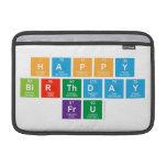 Happy 
 Birthday
 FrU  MacBook Air Sleeves (landscape)