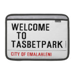 Welcome    to  Tasbetpark  MacBook Air Sleeves (landscape)