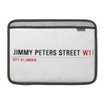 JIMMY PETERS Street  MacBook Air Sleeves (landscape)