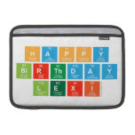 Happy
 Birthday
 Lexi  MacBook Air Sleeves (landscape)