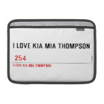 I LOVE KIA MIA THOMPSON    MacBook Air Sleeves (landscape)