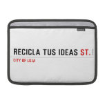 RECICLA TUS IDEAS  MacBook Air Sleeves (landscape)