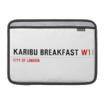 karibu breakfast  MacBook Air Sleeves (landscape)