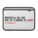 Maricela del Rio Rue de Flandre 94  MacBook Air Sleeves (landscape)