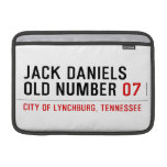 Jack Daniels Old Number  MacBook Air Sleeves (landscape)